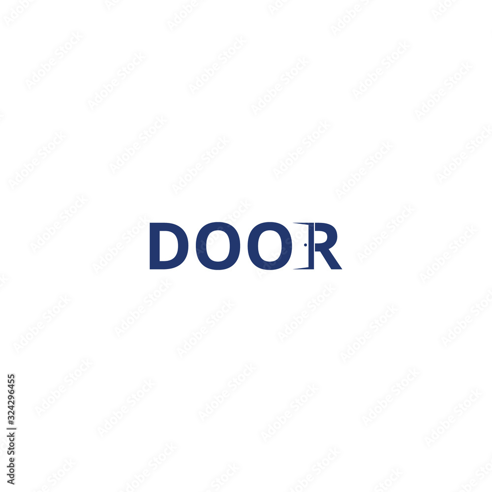 Door logo design vector inspiration Door logo design vector inspiration