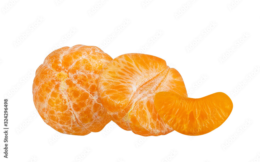 Mandarin isolated on white background with clipping path Mandarin isolated on white background with clipping path