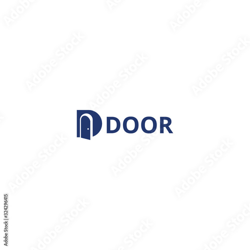 Door logo design vector inspiration © Micro Cube