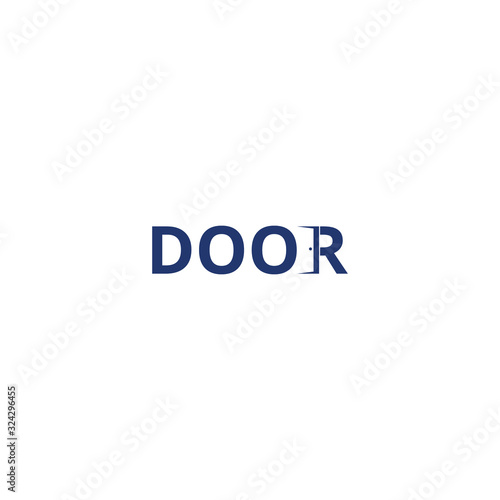 Door logo design vector inspiration
