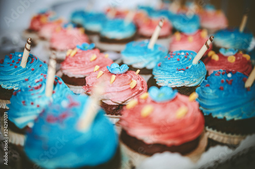 birthday cake with candles