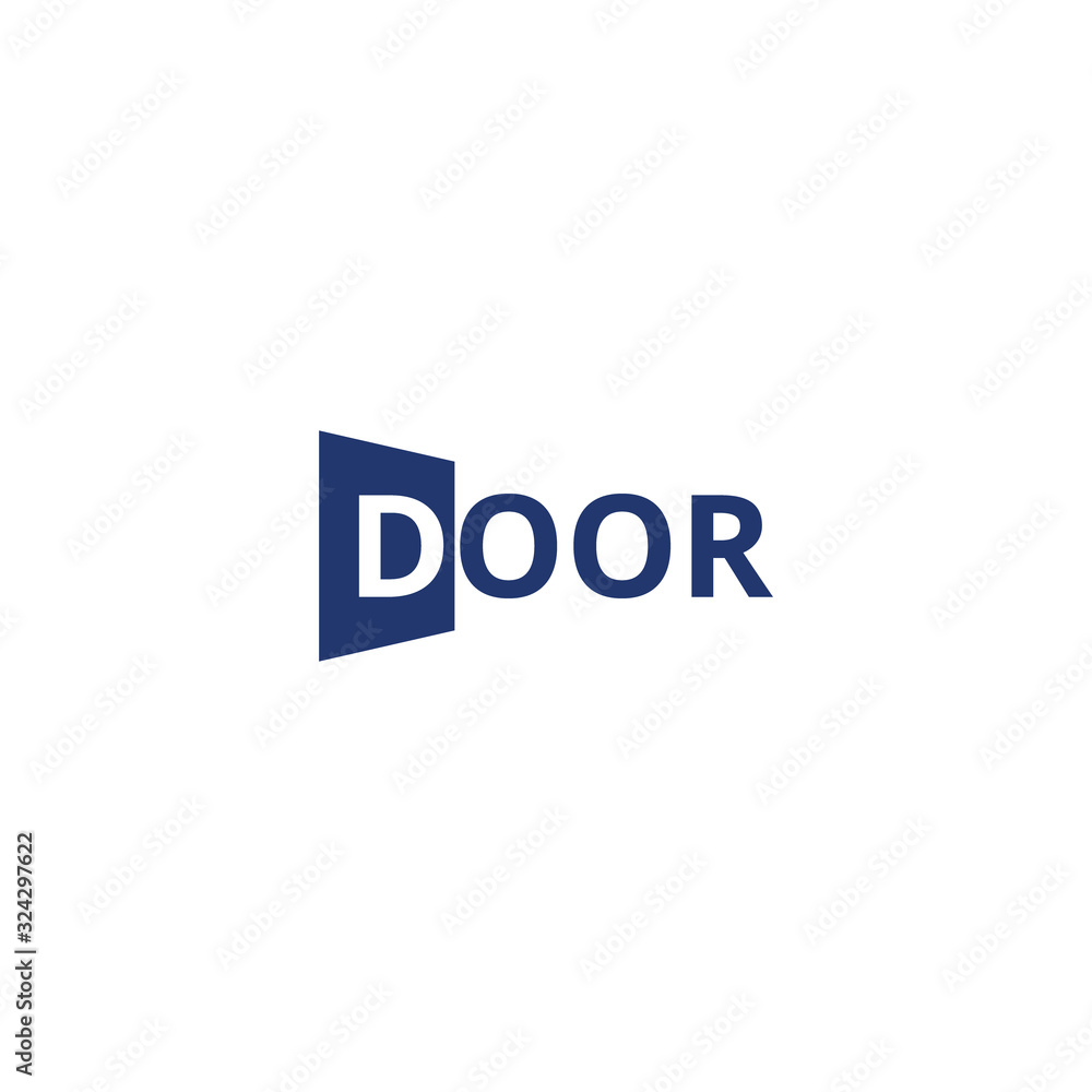 Door logo design vector inspiration Door logo design vector inspiration