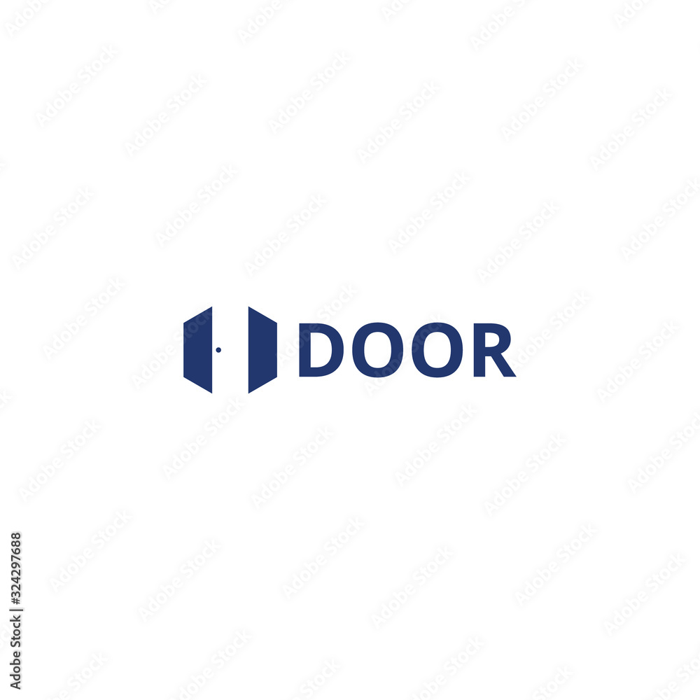 Door logo design vector inspiration Door logo design vector inspiration