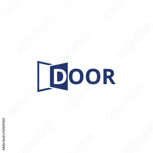Door logo design vector inspiration