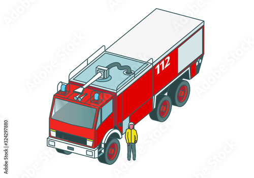 Feuerwehrauto, Feuerwehr, Sonderlöschfahrzeug