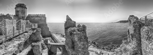 View of the Aragonese Castle, Isola di Capo Rizzuto, Italy photo