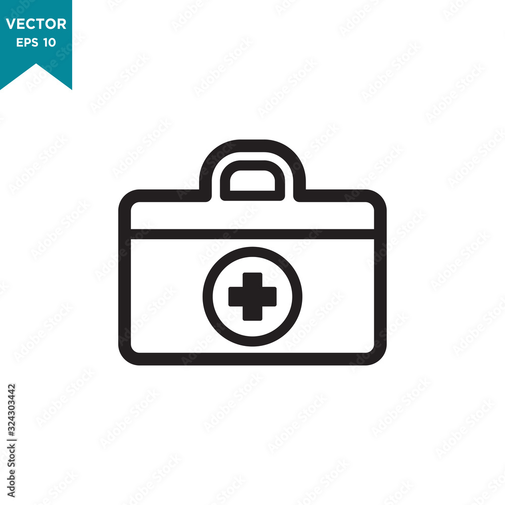 first aid box vector icon in trendy flat design first aid box vector icon in trendy flat design