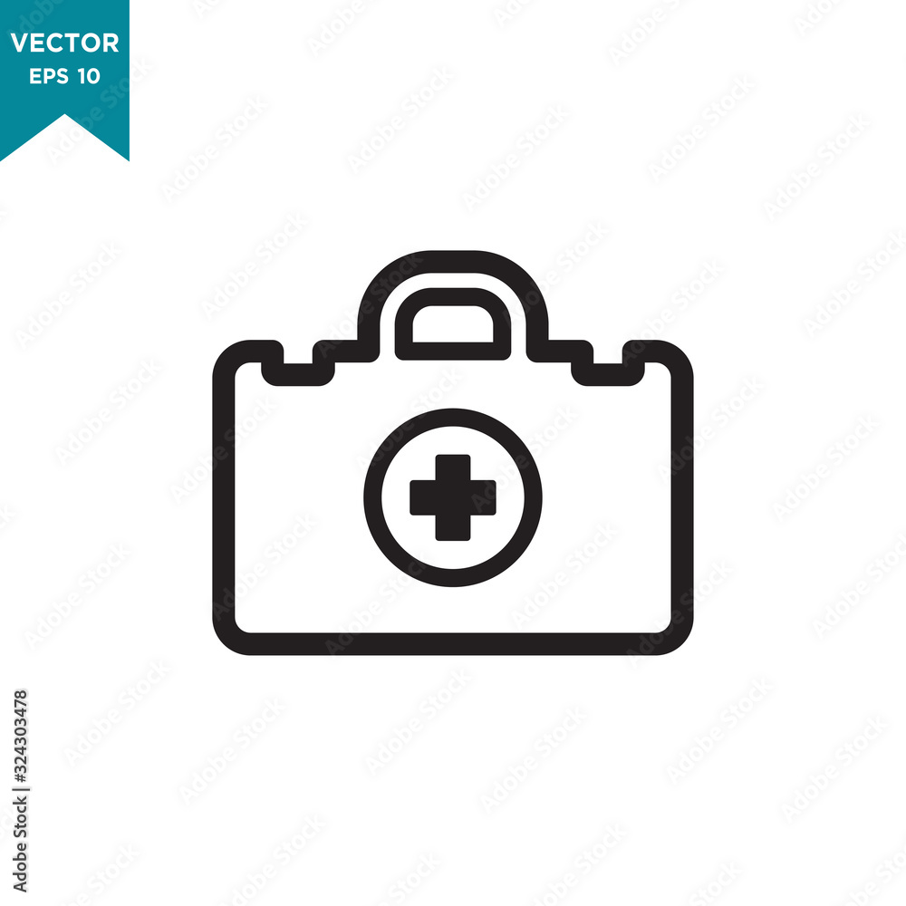 first aid box vector icon in trendy flat design first aid box vector icon in trendy flat design