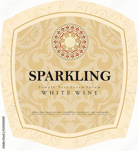 WHITE WINE LABEL SPARKLING PROSECCO