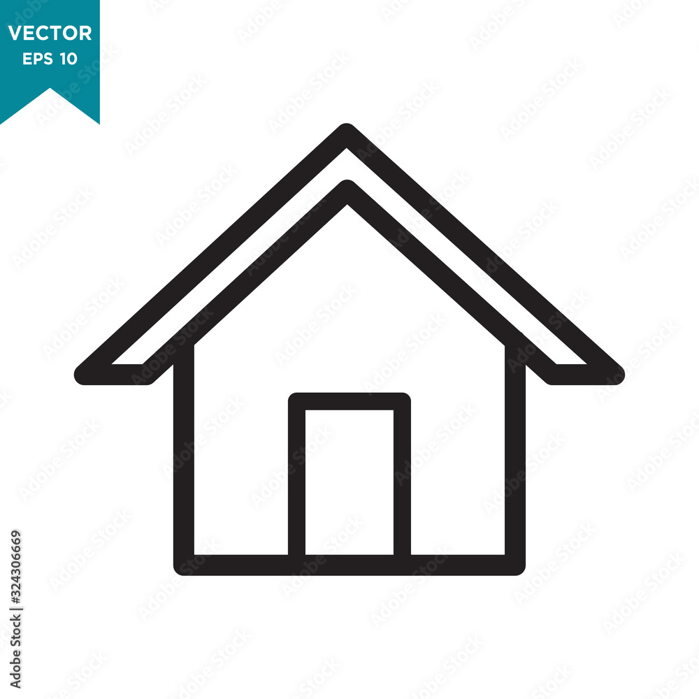house vector icon in trendy flat design house vector icon in trendy flat design