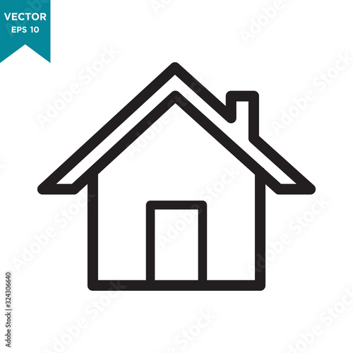 house vector icon in trendy flat design 