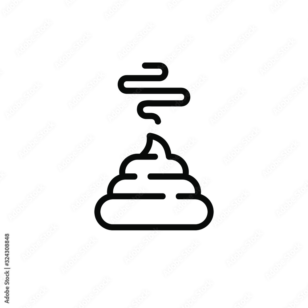 Bunch of shit icon in trendy line style. vector image. Stinky Dog Poop logo symbol sign. Cartoon style poo. Vector illustration image. Isolated on white background. Bunch of shit icon in trendy line style. vector image. Stinky Dog Poop logo symbol sign. Cartoon style poo. Vector illustration image. Isolated on white background.