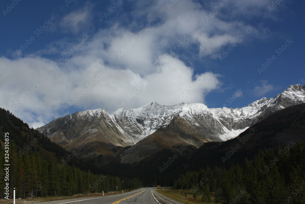 View onto some Rocky Mountains