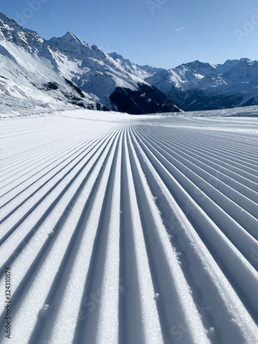 neige à la montagne