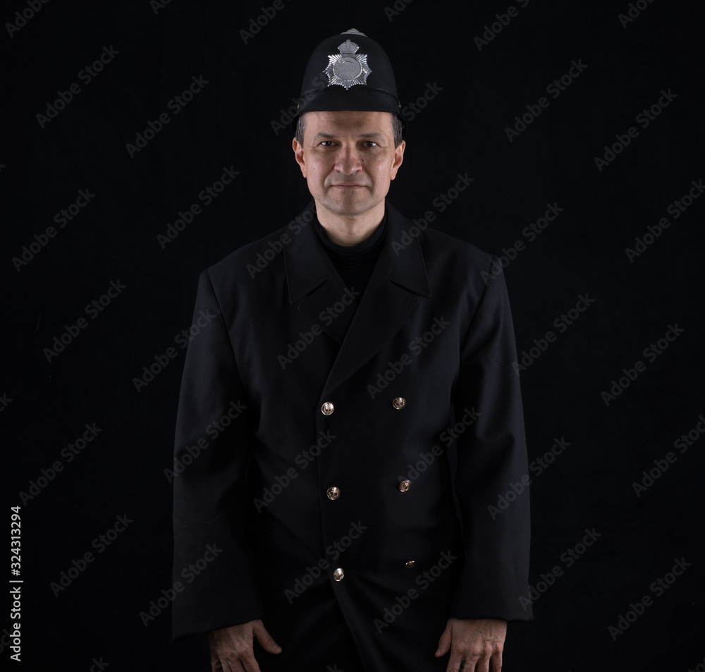 portrait of a british policeman bobby portrait of a british policeman bobby