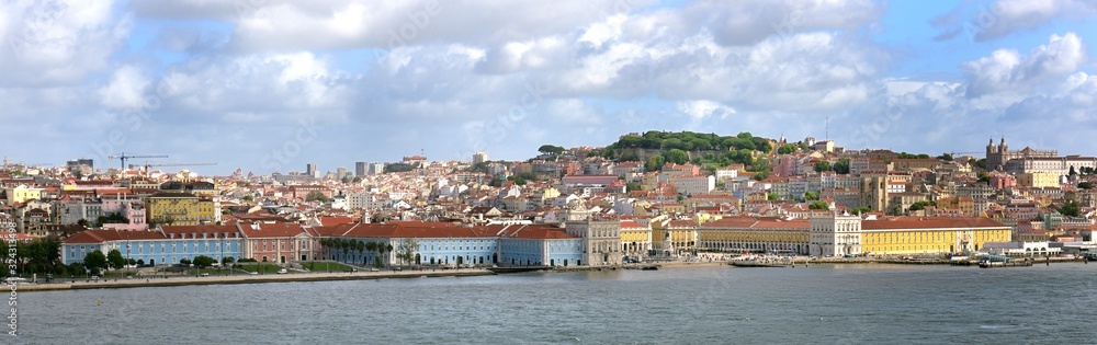 Holiday markers exploring the historic Lisbon