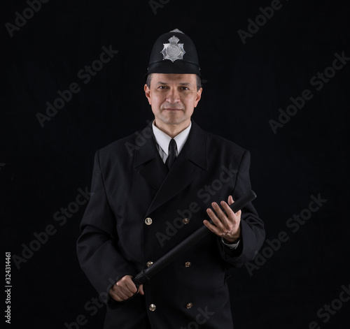 portrait of a british policeman bobby 