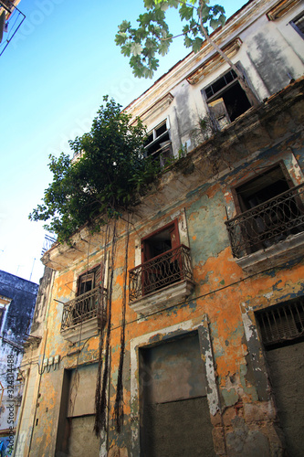 Colorful views,  architecture, buildings, ocean,  in Havana, Cuba © Anton