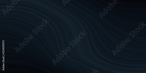 background graphic with abstract waves illustration with black and very dark blue color