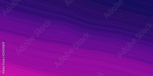 background graphic with modern curvy waves background design with dark magenta, midnight blue and indigo color