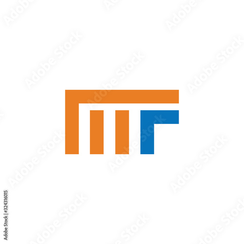 initial letter mf or fm logo vector designs