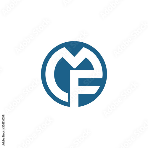 initial letter mf or fm logo vector designs