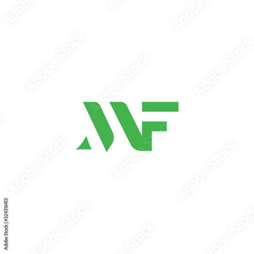 initial letter mf or fm logo vector designs