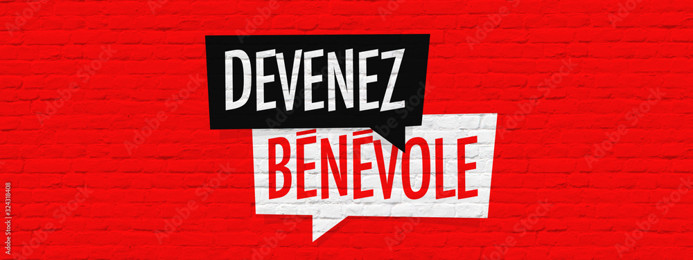 Obraz premium Devenez bénévole