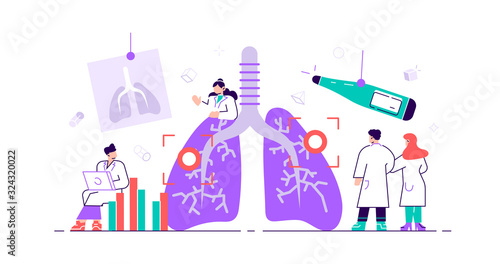 Pulmonology concept. Lungs healthcare persons