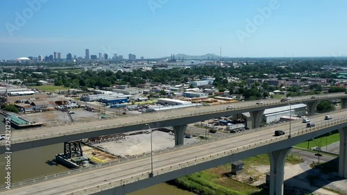 westbank expressway aerial drone hyperlapse timelapse new orleans