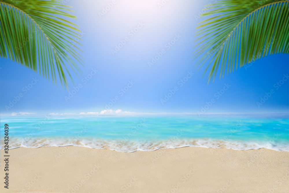 Summer beach suitable for relaxation and holidays. Summer beach suitable for relaxation and holidays.