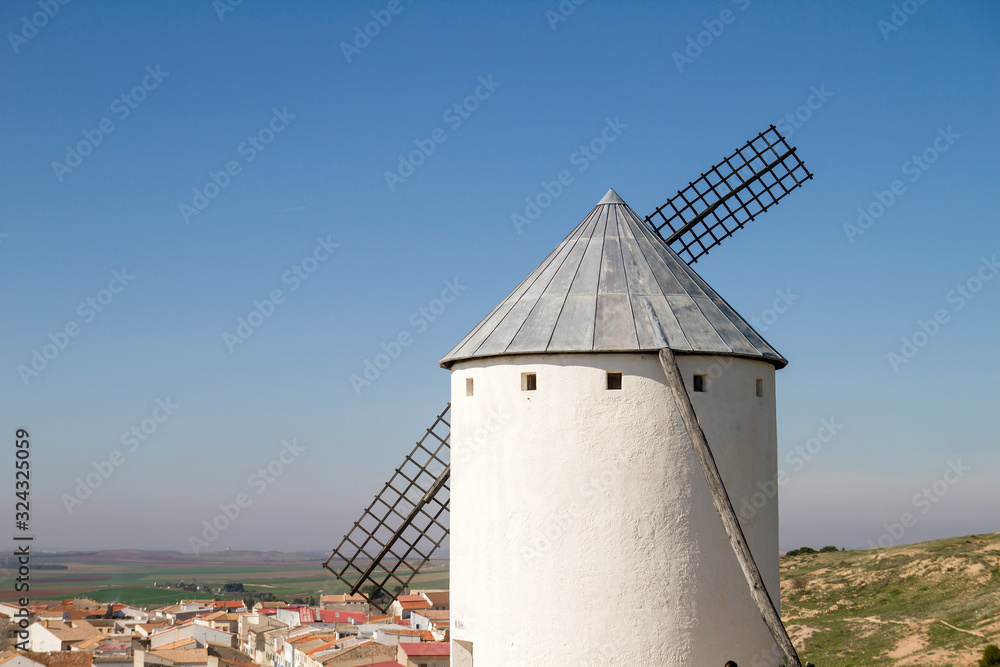 Old windmill in Campo de Criptana, La Mancha