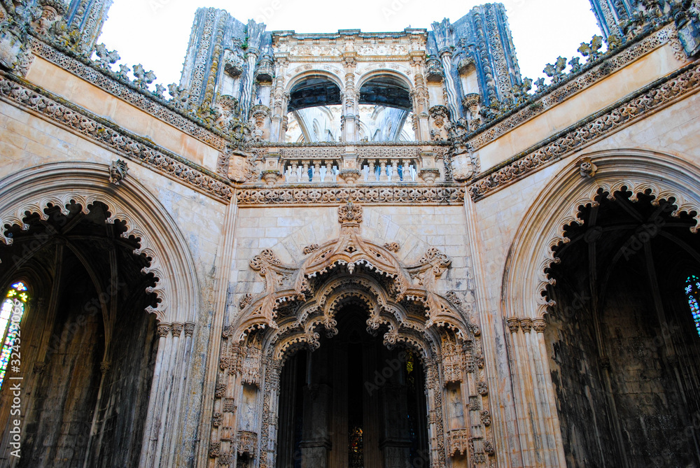  Exterior of the Batalha Monastery in Portugal