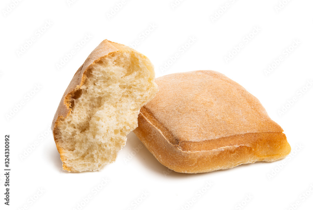 italian bread isolated italian bread isolated