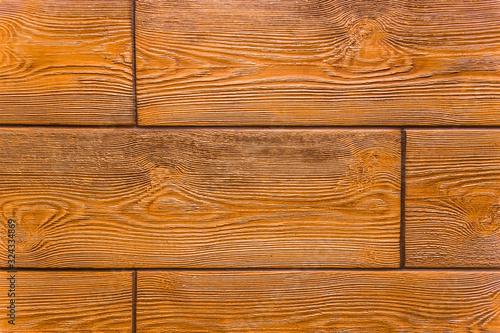 Orange wood texture, wooden design element, brown board for floor or table, background