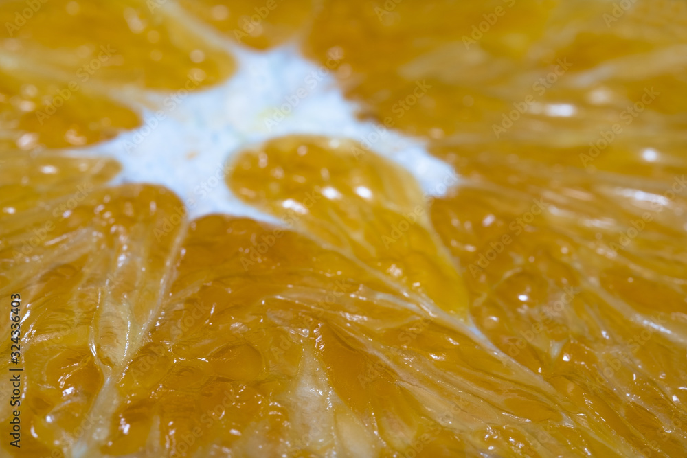 Macro photo of a juicy orange Macro photo of a juicy orange