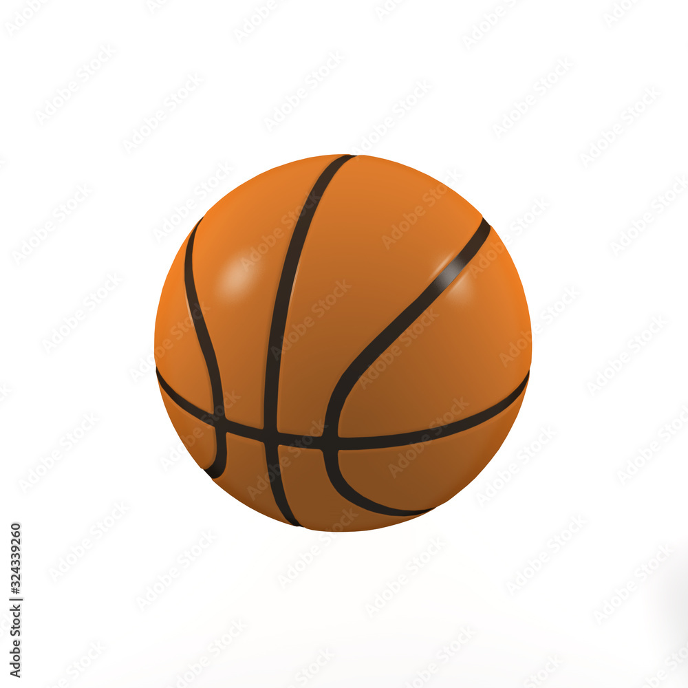 Fototapeta premium basketball ball 3d illustration