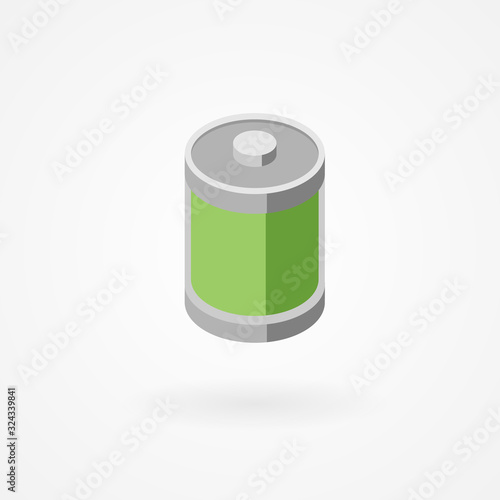 Green, full battery icon.