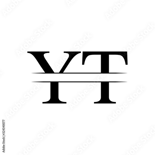 Initial YT Logo Design Vector Template. Creative Letter YT Business Logo Vector Illustration