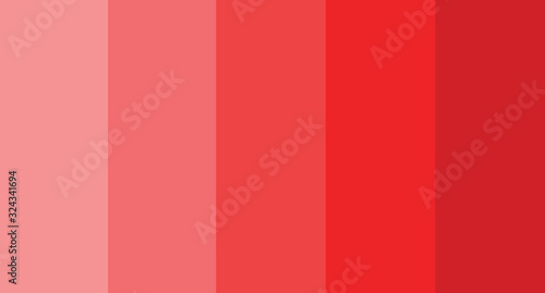 Red color palette vector illustration