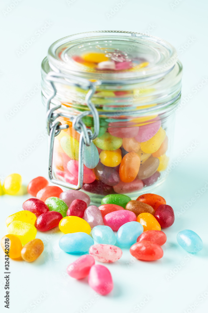 Fruity jellybeans. Tasty colorful jelly beans. Fruity jellybeans. Tasty colorful jelly beans.