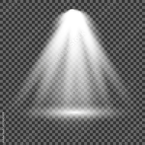 Shining set sun  bright flash or light explodes on a transparent background. Vector