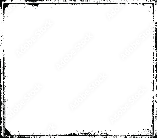 Scratched Frame. Grunge Urban Background Texture Vector. Dust Overlay. Distressed Grainy Grungy Framing Effect. Distressed Backdrop Vector Illustration. EPS 10.