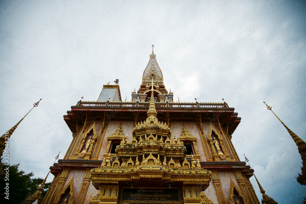 temple in thailand among greenery temple in thailand among greenery