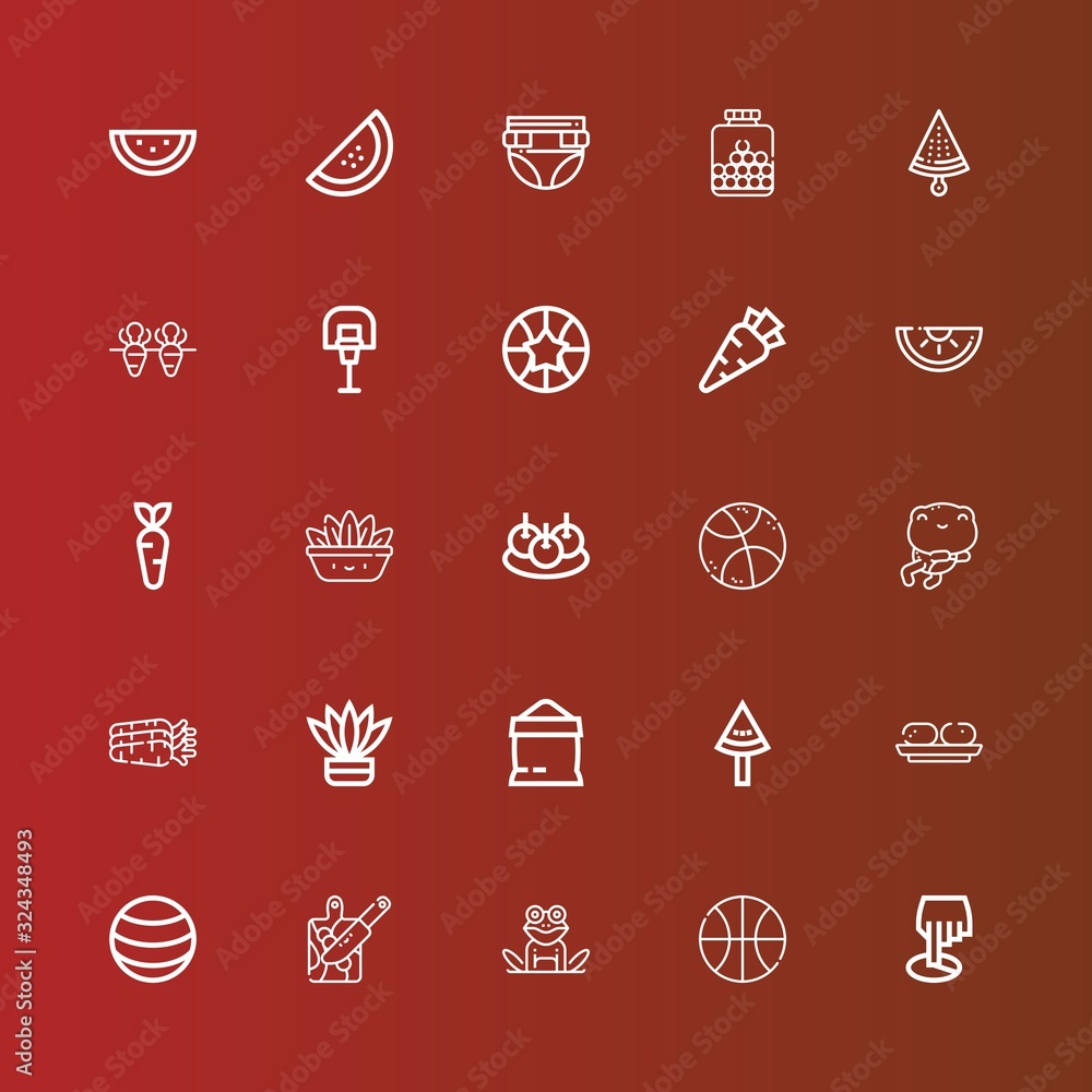 Editable 25 closeup icons for web and mobile