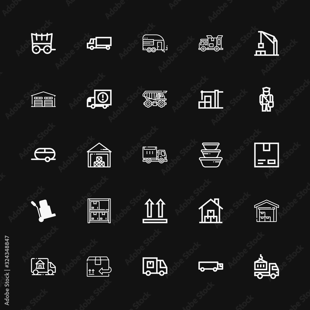 Editable 25 logistic icons for web and mobile Editable 25 logistic icons for web and mobile