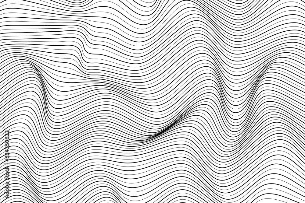 Trendy 3d cover background design line black curve Trendy 3d cover background design line black curve
