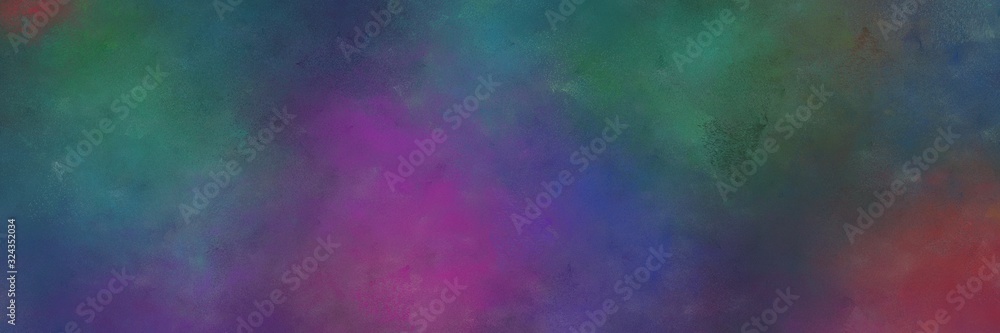 dark slate gray, old mauve and antique fuchsia colored vintage abstract painted background with space for text or image. can be used as header or banner