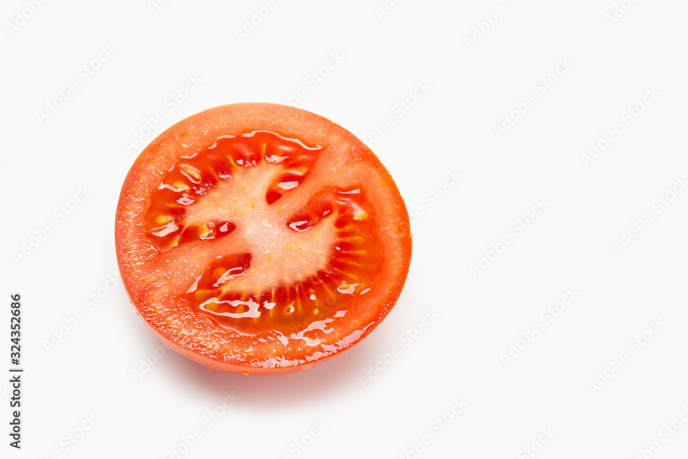 custom made wallpaper toronto digitalFresh sliced tomato isolated on white background