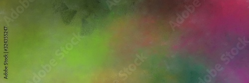 abstract painting background graphic with pastel brown and dark olive green colors and space for text or image. can be used as card, poster or background texture
